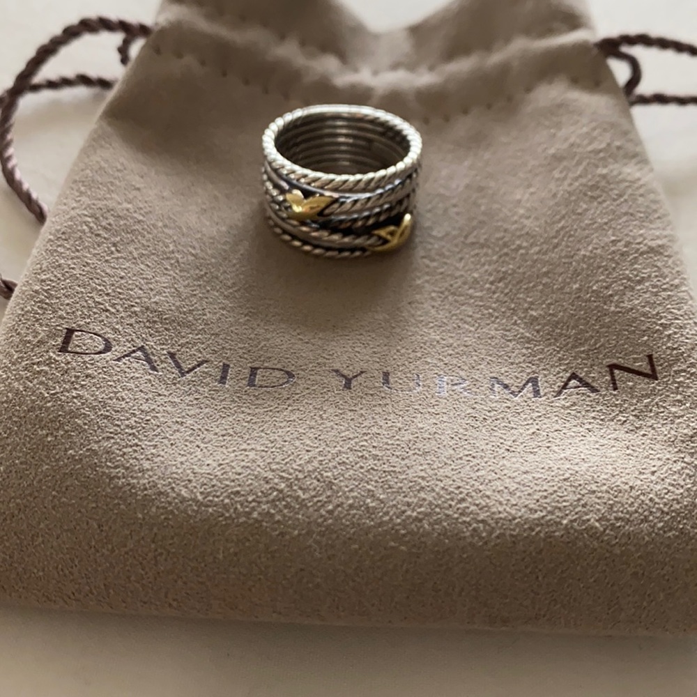 David Yurman double x cross over ring!